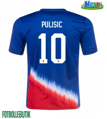 Förenta Staterna Christian Pulisic #10 Bortatröja Copa America 2024 Kortärmad